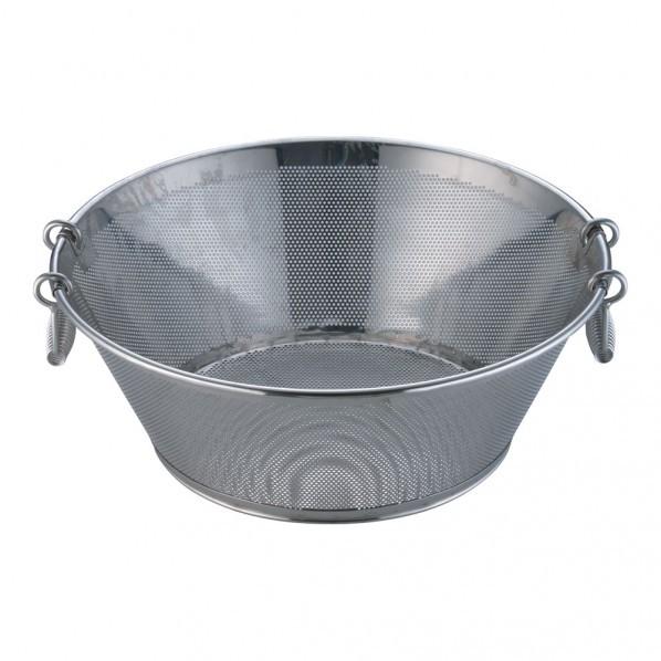 YUKIWA UK18−8パンチング平底揚ざる 45cm AAG31045