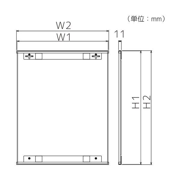 株式会社シマブン ステンレス製鏡KAGAN(かがん) 盗難防止金具タイプ KSN-3545 1枚_1
