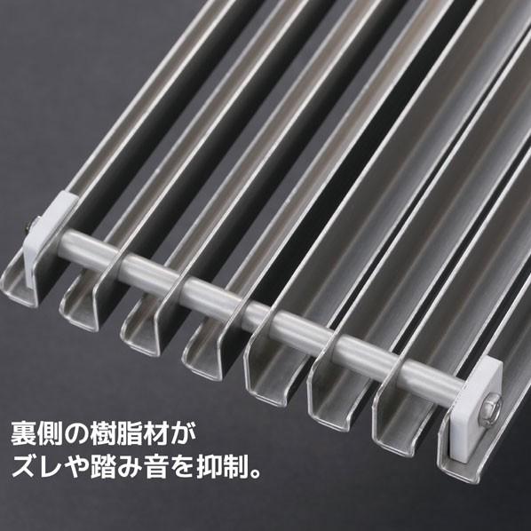 シマブン 排水ユニット SUSグレーチング 浅型 非防水横引き ノンスリップタイプ 1800mm 144×1796×20mm HSAY-15L1800-D 1台_6