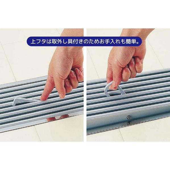 シマブン 排水ユニット 樹脂グレーチング カラー浅型 非防水横引き 800mm 200角タイル用 ブラウン 196×796×20mm HRCY-20L800-C 1台
