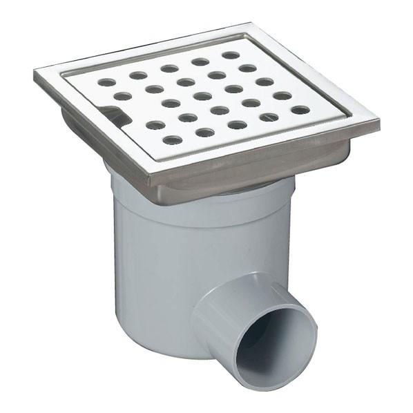 シマブン 排水ユニット SUSパンチング 非防水横引き 1200mm 200角用 196×1196×25mm HSUY-20L1200 1台_1