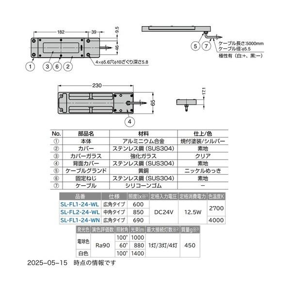 スガツネ(LAMP) （220057565）LEDタフライト 業務用レンジフード向け