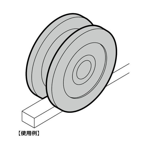 スガツネ SUS製重量用戸車枠無コ型JS380-200H200024763 JS380-200H(200-024-763) 1