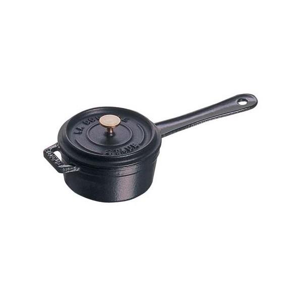 STAUB (ストウブ) スモール ソースパン 黒 10cm RST4901