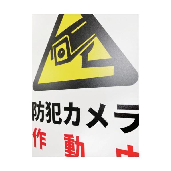 ※法人専用品※セーフラン安全用品 一般表示板（HIPS） Mサイズ 防犯カメラ作動中 254x356 J2592-PM | ブランド登録なし | 01