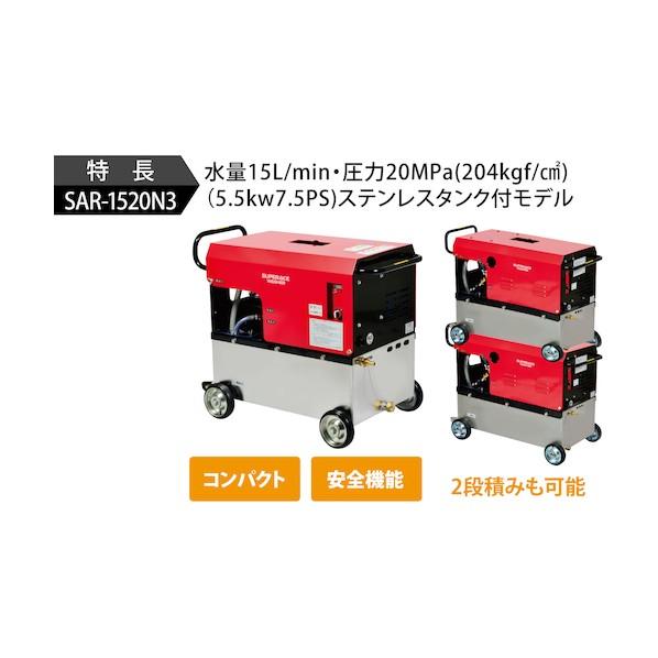 スーパー工業 モーター式高圧洗浄機 SAR-1520N3-50Hz SAR-1520N3-50HZ｜diy-tool｜04