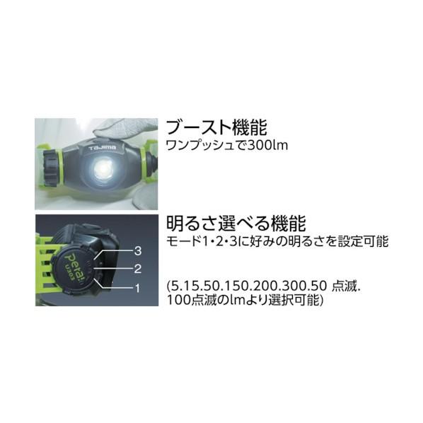 TJMデザイン ペタLEDヘッドライト U301 クロ LE-U301 : DIY FACTORY