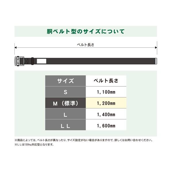 ツヨロン 胴ベルト型墜落制止用器具（巻取タイプ）ロック機構なし リトラ 青緑 LLサイズ 幅50MM×長さ1600MM 130KG対応型 青緑 1本_1