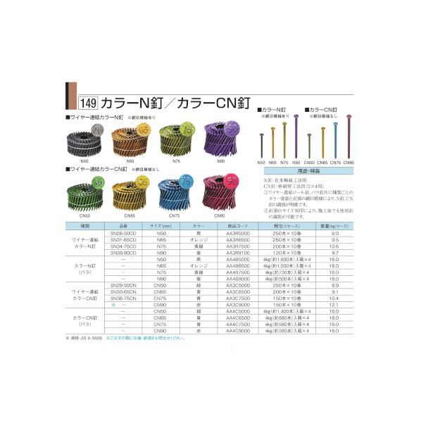 ※法人専用品※タナカ　ワイヤー連結カラーCN釘　CN90　AA3C9000　タナカ