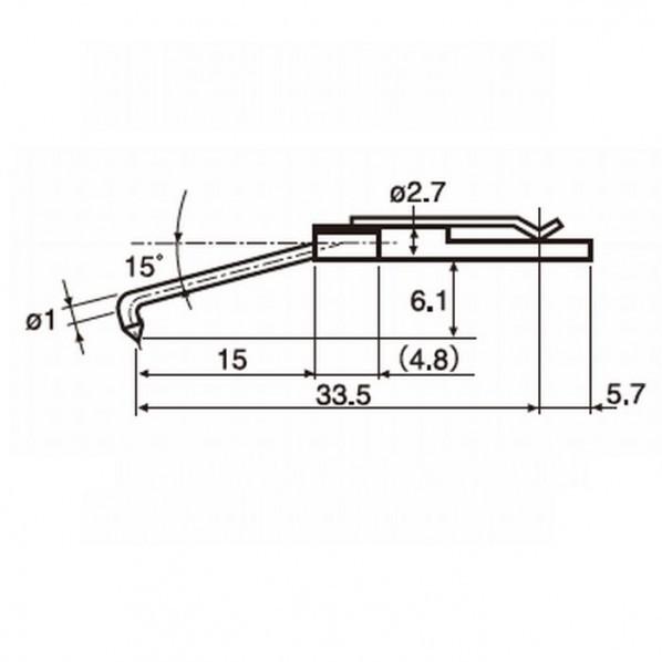 東京精密 差し替え粗さ形状測定子 先端半径2μm 穴底 円錐面 DM43813