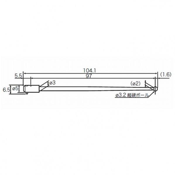 東京精密 RONDCOM用測定子 汎用 EM46100-S300