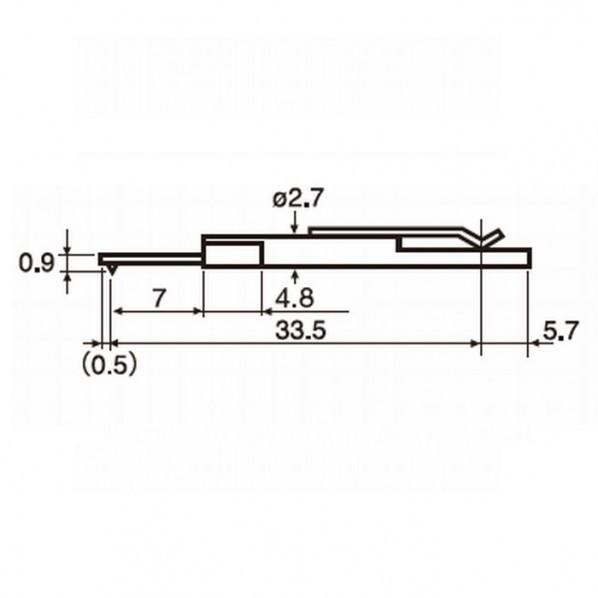東京精密 差し替え粗さ形状測定子 先端半径2μm 極細穴 ギアフランク DM43811