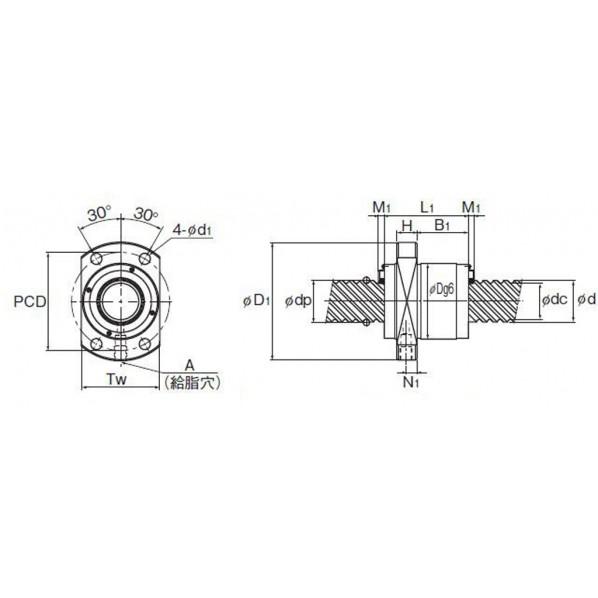 THK ボールネジ ナット BLK2525-7.2ZZ NUT : DIY FACTORY ONLINE SHOP
