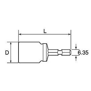 トップ工業 TOP電動ドリル用全ネジソケットM10用 ZNS-M10|diy-tool|02