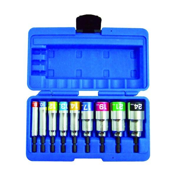 トップ工業 TOP 電動ドリル用コンパクトソケット 9本組 EDS-824CS 1