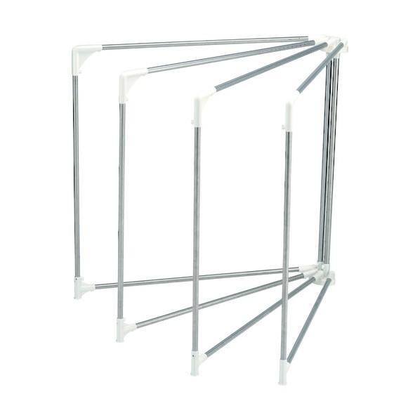 天馬 ポーリッシュ 布団干し 扇型 4枚 使用時サイズ（約）:幅250×奥行250×高さ125cm ・収納時（約）:幅16×奥行128×高さ125cm