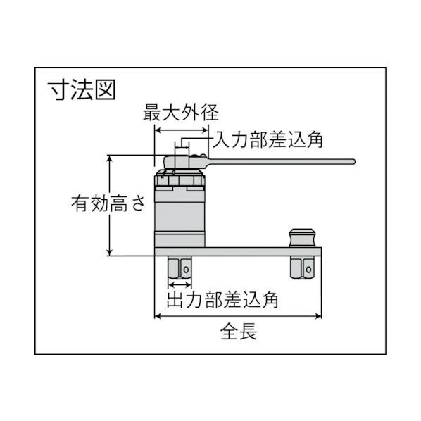 トネ 倍力レンチ 強力パワーレンチ 242mm P300A 1台の画像