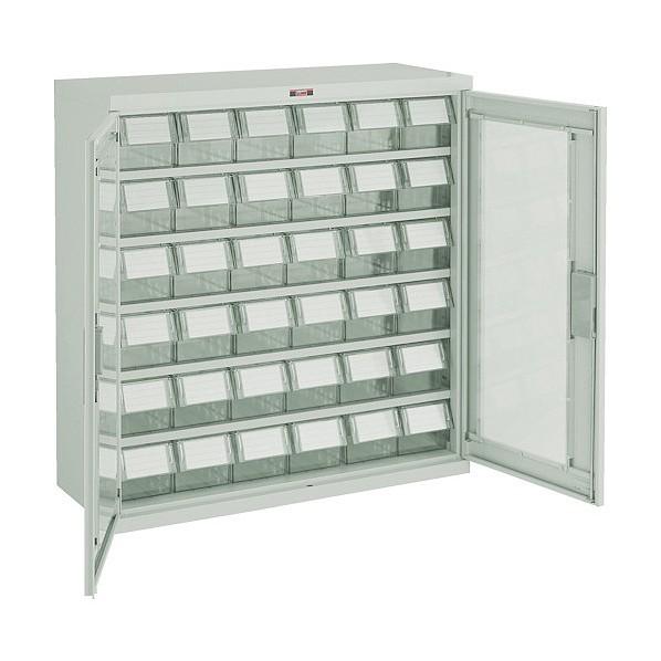 トラスコ(TRUSCO) バンラックケースＭ型両開き扉透明引出小Ｘ３６個透明 TM T305M-N36S