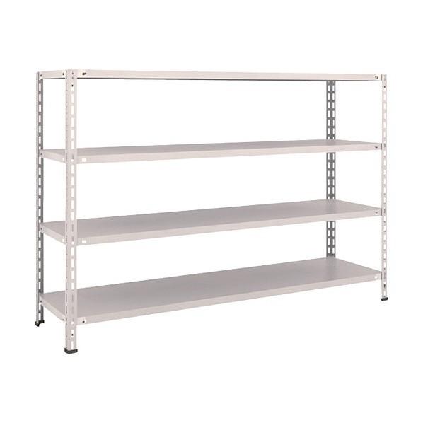 トラスコ 軽量棚中棚ボルトレス型１８００Ｘ４５０Ｘ１２００４段ネオグレ NG L46X-14 NG(ネオク゛レー)
