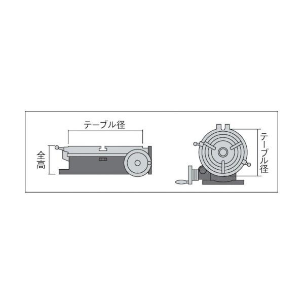 トラスコ ロータリーテーブル外径１５２ｍｍ HV-6(RV-6) (テーフ゛ルケイ 150MM)_1