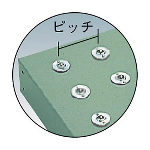 ※法人専用品※トラスコ フリーテーブル脚付４５０Ｘ４５０Ｐ７５Ｃ−５ＬＸ３６ FT-45-75AS_1