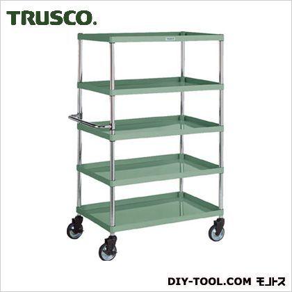 トラスコ(TRUSCO) フレックスワゴン型5段 緑　 200kg　900×600H1500 FLW1035S