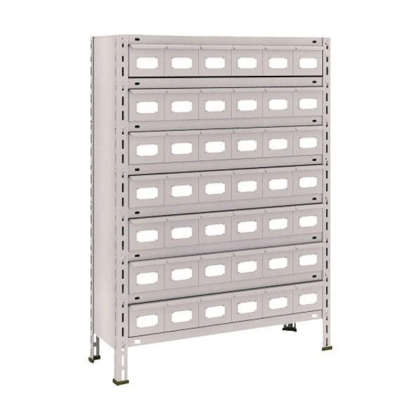 トラスコ 軽量棚８７５Ｘ３００Ｘ１２００スチール引出小Ｘ４２ネオグレ NG 43V-808A7 NG(ネオク゛レー)