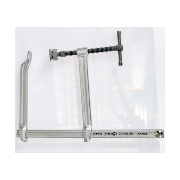 トラスコ Ｆ型クランプ深型口開２５０ｍｍフトコロ２５０ｍｍ D25T25J 1_2