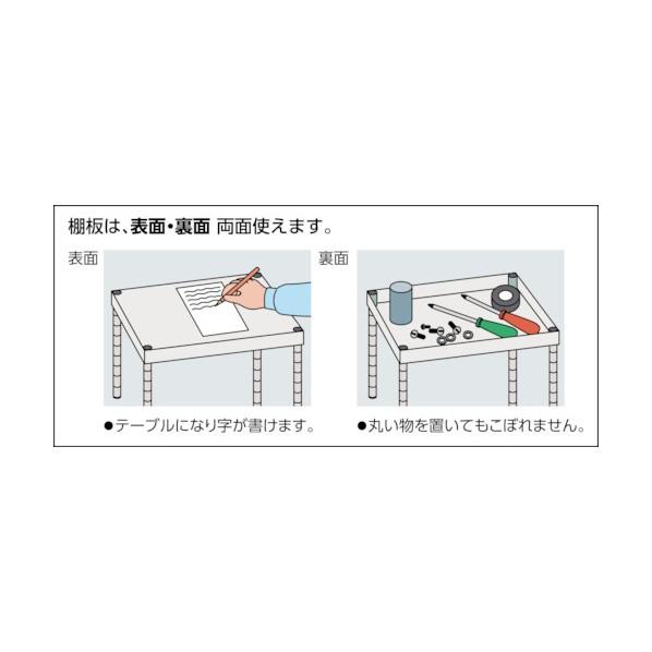 トラスコ フェニックスワゴン６００Ｘ４００ＸＨ８８０３段Ｗ色 PEW-963-W_2
