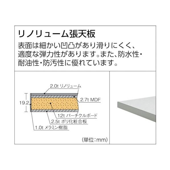 ※法人専用品※トラスコ ＲＡＥ型作業台１８００Ｘ７５０ＸＨ７４０２段引出付 RAE-1800F2