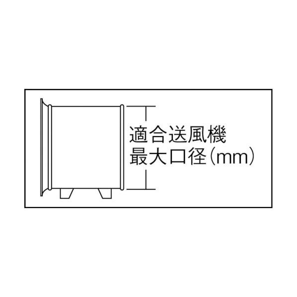 トラスコ フレキシブルダクトファスナー接続タイプΦ２８０Ｘ５ｍ 350 x 350 x 270 mm TFD-280FAの画像