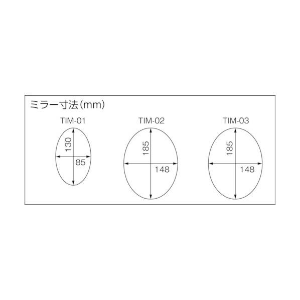 トラスコ 点検ミラー１型 550 x 145 x 80 mm TIM-01｜diy-tool｜05