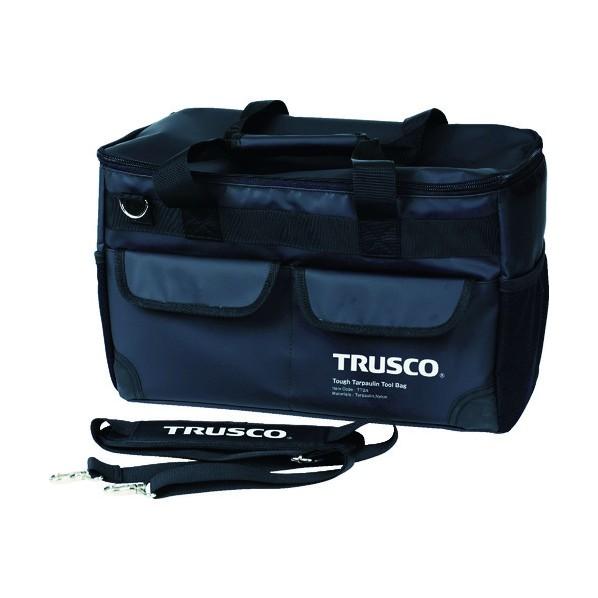 激安特価品 トラスコ 割引 TRUSCO TTBA-BK TOUGHターポリンツールバッグ黒色