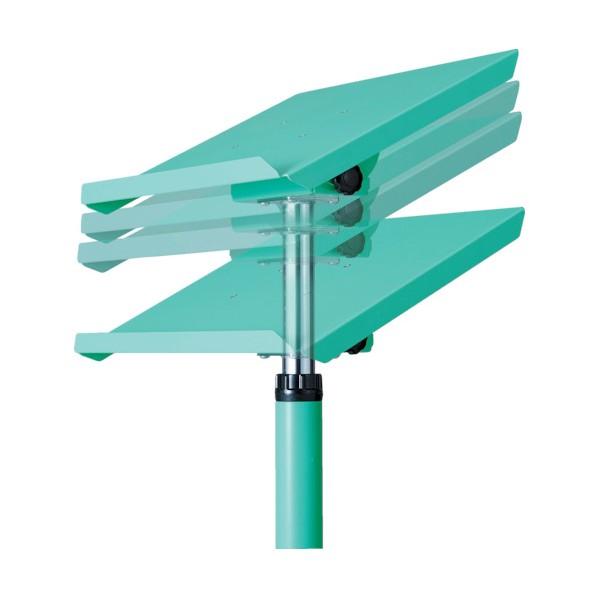 トラスコ(TRUSCO) ワークサポートスタンドロック機構付昇降型キャスター付YG色 WS-2C-YG 1点 0