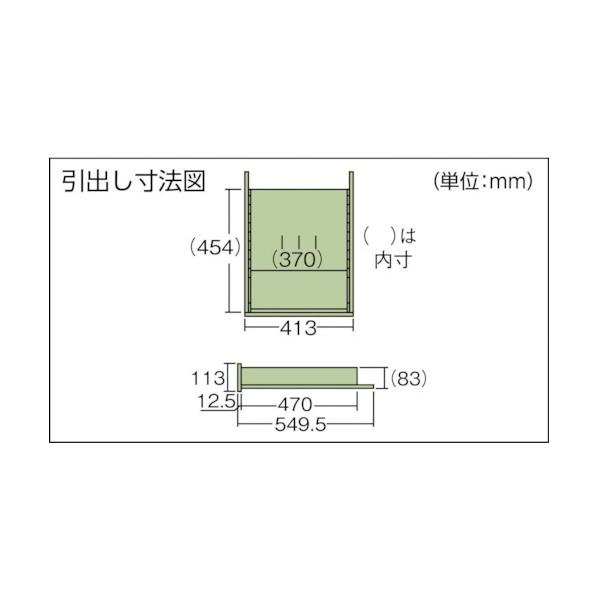 ※法人専用品※トラスコ DW型作業台 1800X900XH740 3段引出付 DW-1809D3_6