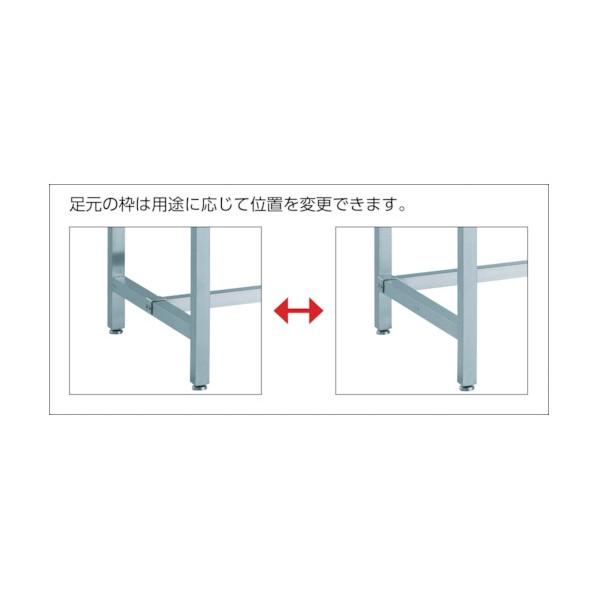 トラスコ SW3型オールステンレス作業台 mm100SUS金具車輪付 SW3-1890CS100_3