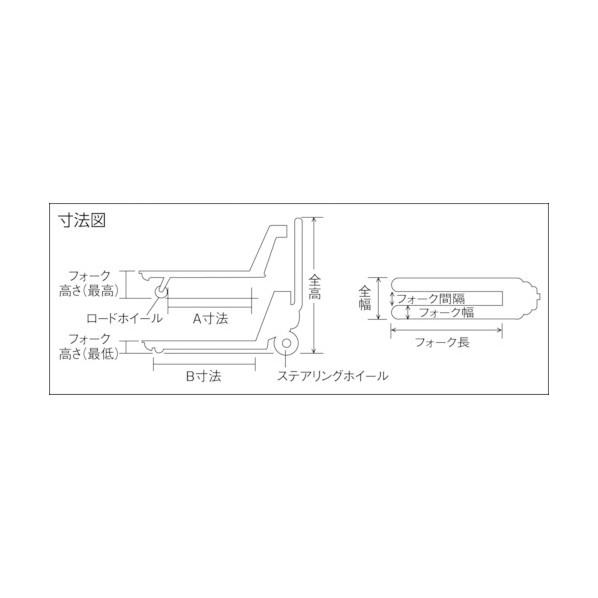 トラスコ(TRUSCO) SUSハンドパレットトラック2t用 L1150XW540 早送付 THP-20-511S