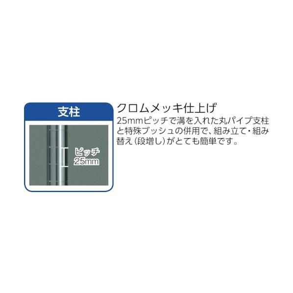 トラスコ フェニックスラック 1500X600 4段 W色 PER-5564-W PER-5564-W_2