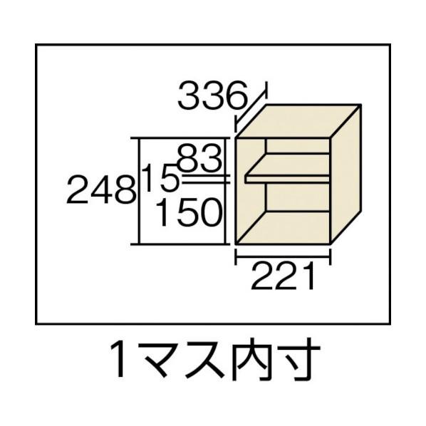 トラスコ シューズケース 12人用 900×380×H880 透明 鍵付 SC-12PC-L 390 x 915 x 885 mm SC-12PC-L_1
