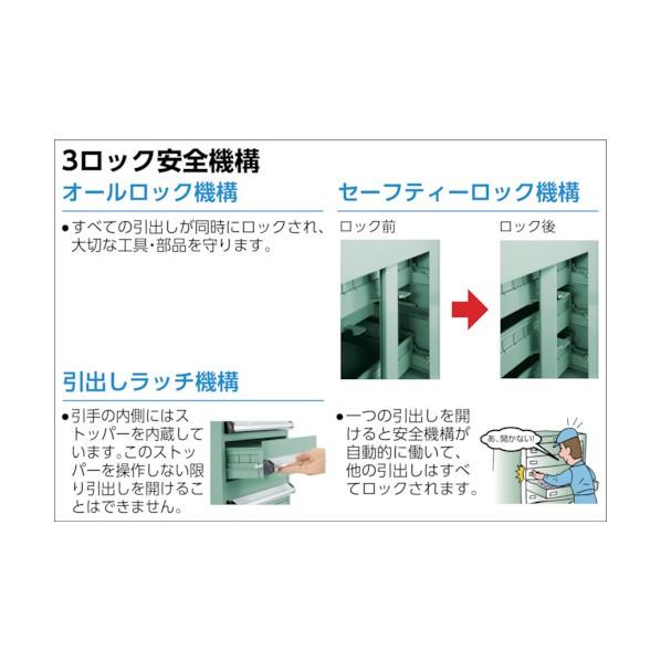 トラスコ VE6S型キャビネット 600X550XH600 引出4段 VE6S-601 VE6S-601_4