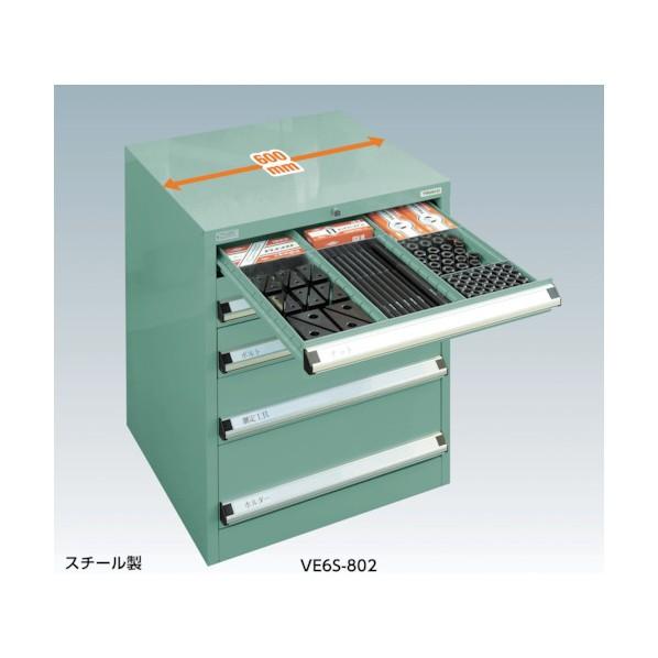 トラスコ VE6S型キャビネット 600X550XH600 引出4段 VE6S-601 VE6S-601_5