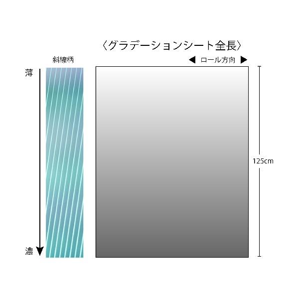 トラスコ ガラス飛散防止 目隠しグラデーションシート 斜線柄 幅1250mmX長さ10m HSGS-B-125010の画像