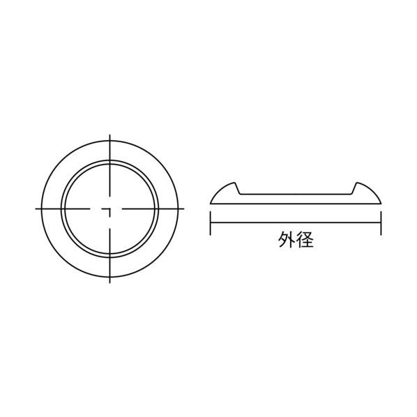 トラスコ キャスタ-用受ケ皿 黒 64mm TUK630-BK-12｜diy-tool｜03