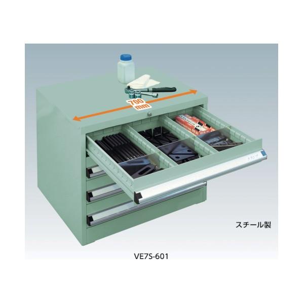 トラスコ VE7S型キャビネット 700X550XH800 引出5段 VE7S-801_5