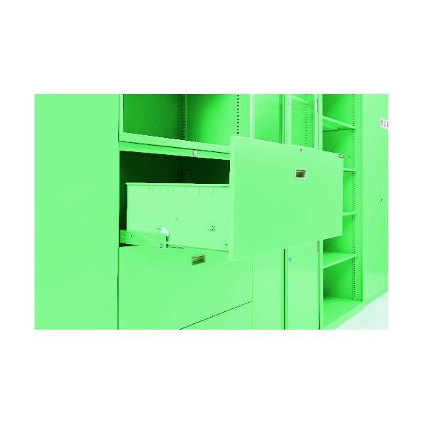 ※法人専用品※トラスコ MU型保管庫 ラテラル3段 H1110 アジャスター付 MUA-11B_2
