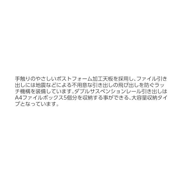 ※法人専用品※トヨセット 右片袖机 50SBL-117BRWW 1_1