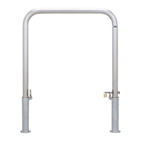 帝金バリカー 帝金バリカー 横型 φ42.7 ステンレス製 脱着式鍵付 横桟無 φ42.7 W70 H65 S80-PK 1本 個人宅配送不可 帝金 S80-A3 バリカー横型 スタンダード ステンレス