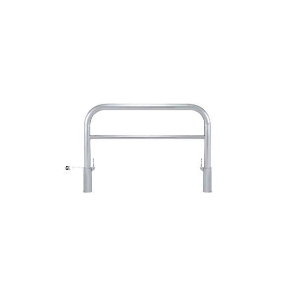 帝金 帝金バリカー 横型 φ76.3 ステンレス製 脱着式フタ付 横桟付 φ76.3　W150 H80 SY83P3-15