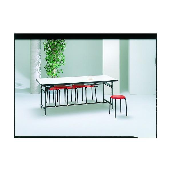 ※法人専用品※藤沢工業 食堂用テーブル共巻1800×750mmアイボリー DY-1875 1台の画像