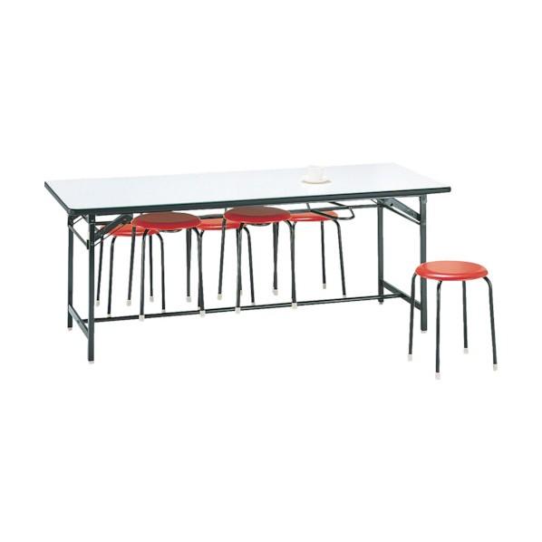 ※法人専用品※藤沢工業 食堂用テーブル共巻1800×750mmアイボリー DY-1875 1台の画像